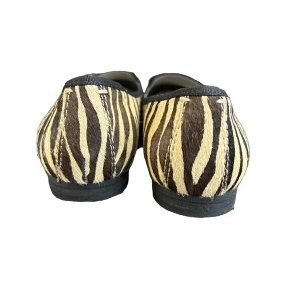 Nicole Take It Easy Calf Hair Tiger Stripe Flats Driving Shoes Slip Ons Size 8 - Picture 5 of 6